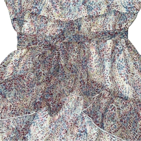 A Love Like You South Moon Under Floral Ruffle Waist Tie Long Sleeve Dress - Picture 12 of 15